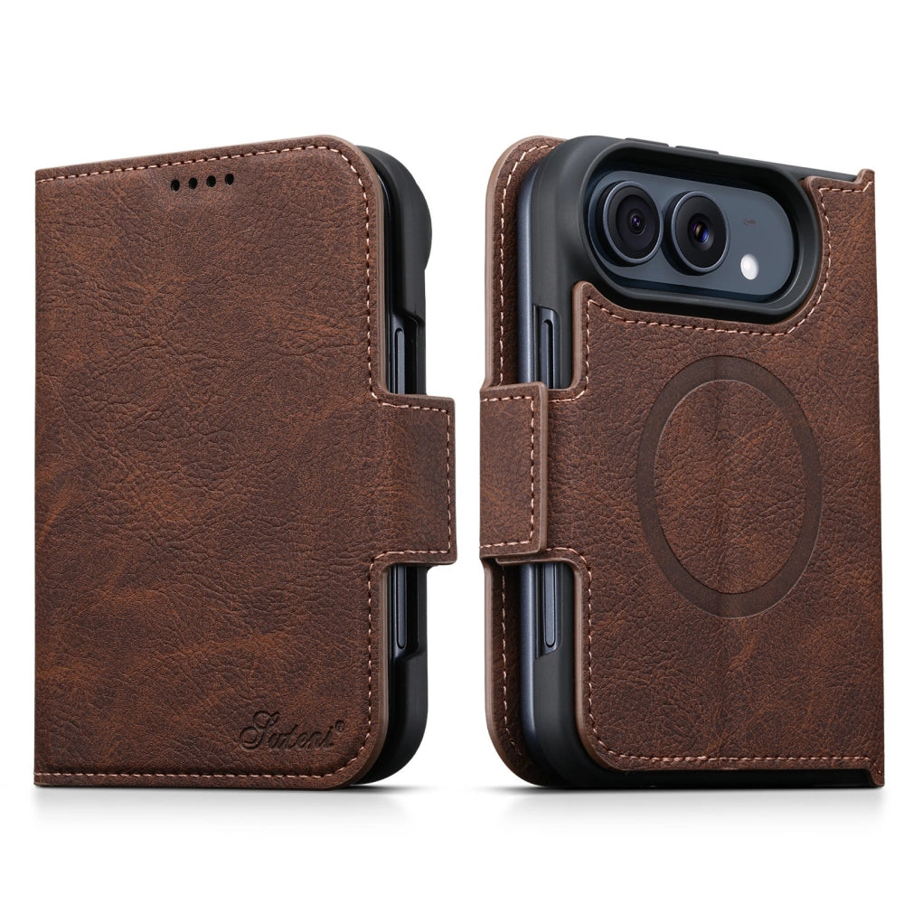 ZEERA FoldClasp Pro Case for iPhone Duo: MagSafe Leather Wallet Folio Case with Magnetic Closure & Landscape Kickstand