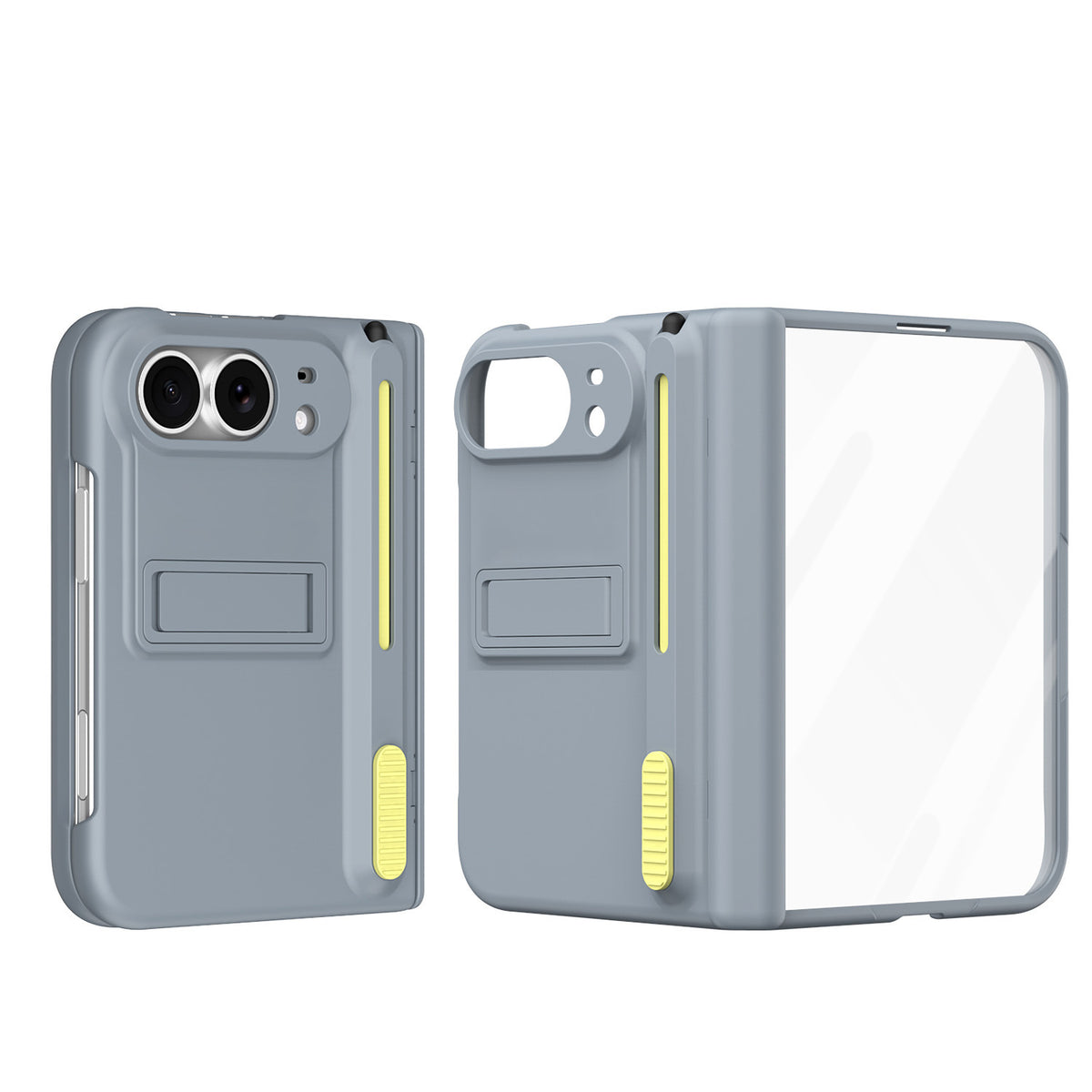 ZEERA FoldPen Pro Case for iPhone Duo: Built-In Stylus, Kickstand, Tempered Glass Screen Protector & Hinge Protection