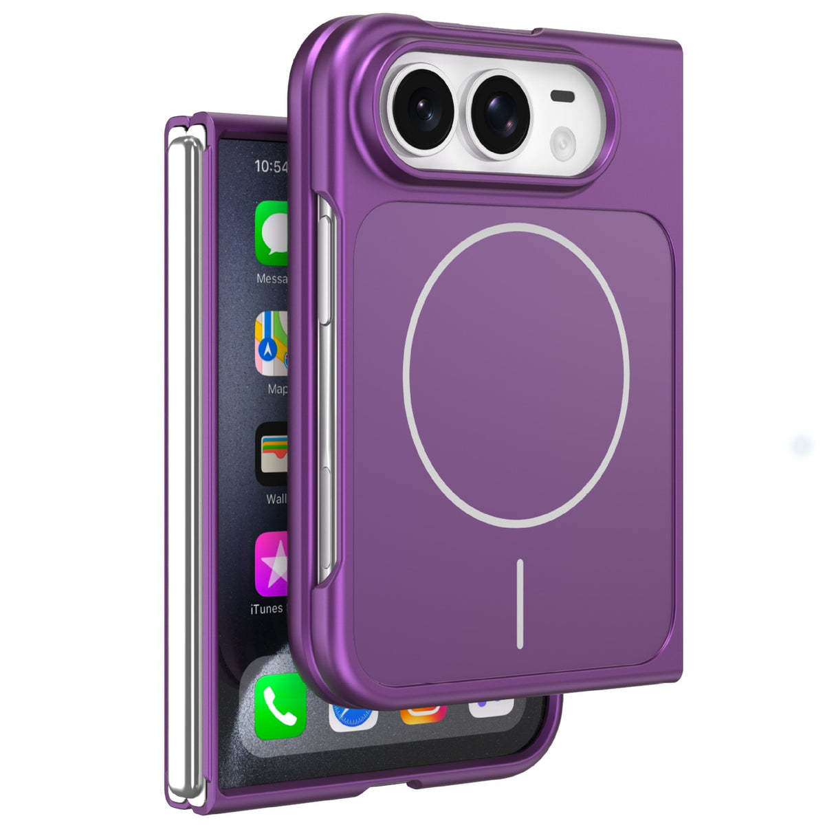 ZEERA FoldSlim Pro Case for iPhone Duo: Ultra-Thin MagSafe Case with Built-In Screen Protector