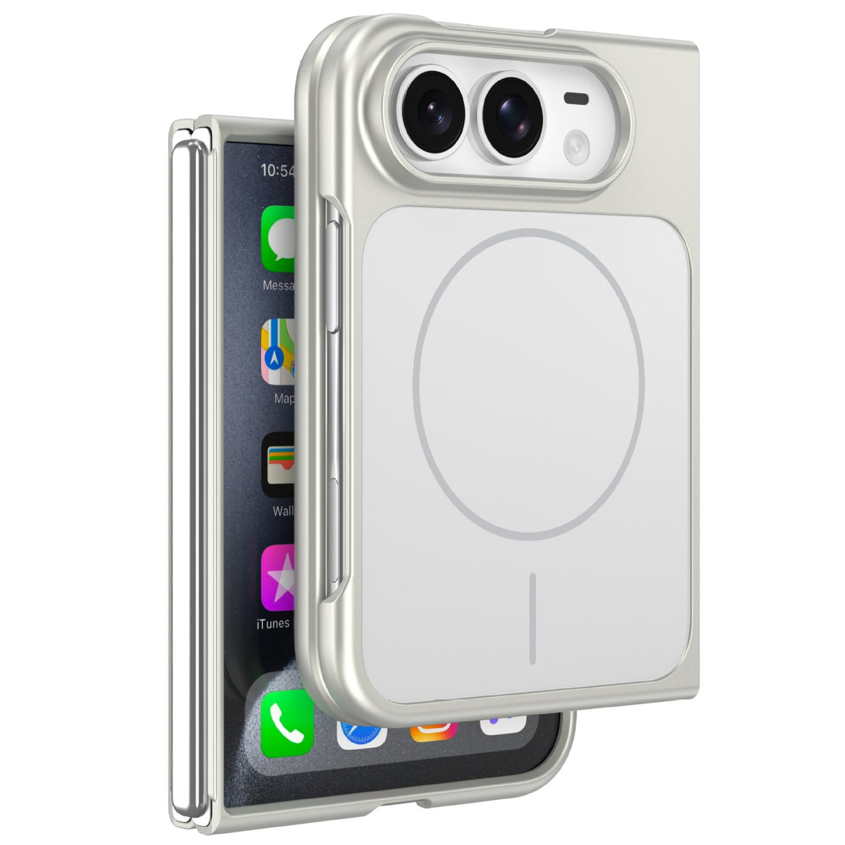 ZEERA FoldSlim Pro Case for iPhone Duo: Ultra-Thin MagSafe Case with Built-In Screen Protector