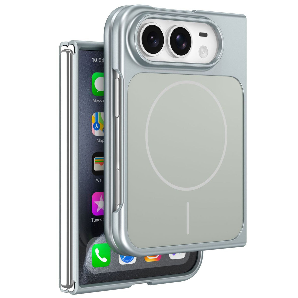 ZEERA FoldSlim Pro Case for iPhone Duo: Ultra-Thin MagSafe Case with Built-In Screen Protector