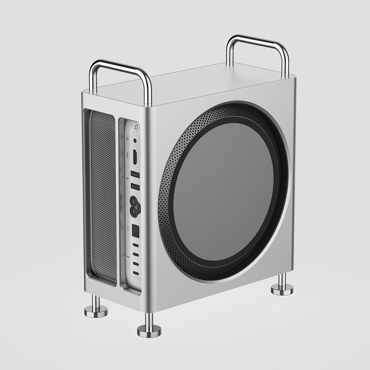 ZEERA MacForge Studio: CNC Aluminum Cooling Case for Mac Studio with Mac Pro Enclosure Design