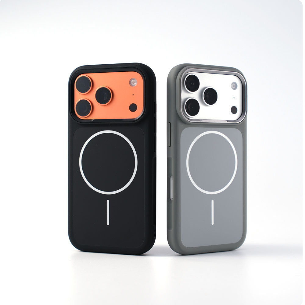 ZEERA MagDuoFrame Pro: MagSafe Case with Two-Tone Shockproof Silicone and PC Back for iPhone 17, 17 Pro Max