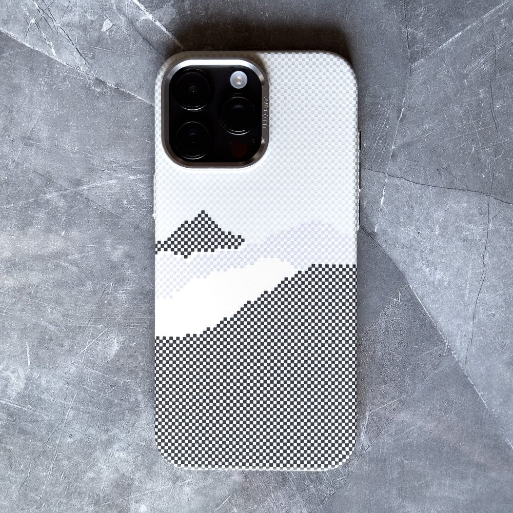 ZEERA MagPixel Pro: Premium MagSafe Case with a Striking Pixel Mountain Design