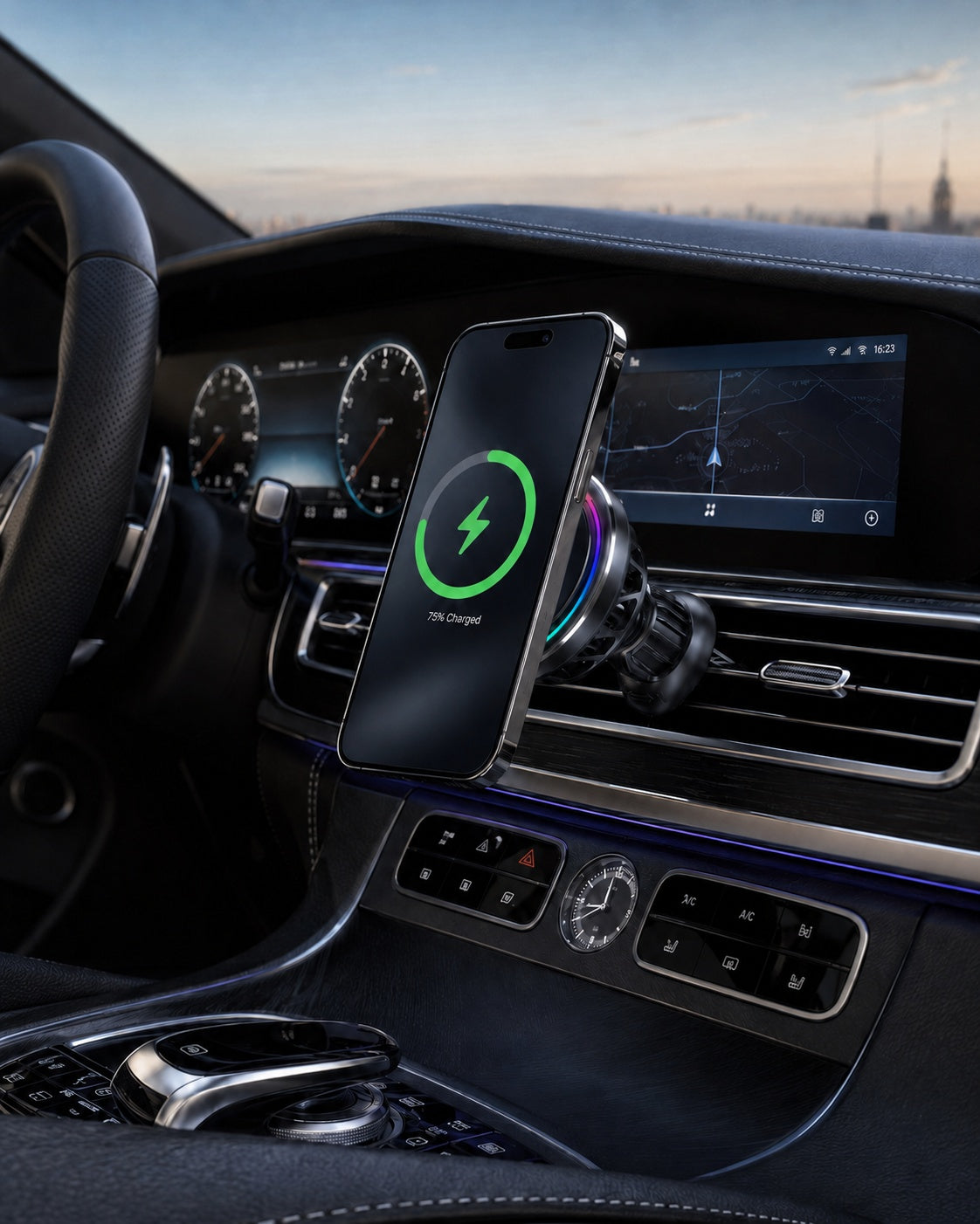 Qi2 25W MagSafe Car Charger | Active Cooling Wireless Fast