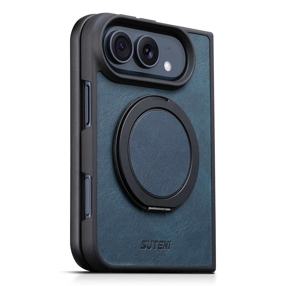 ZEERA FoldLuxe Pro Case for iPhone Duo: Oil-Wax Textured Leather MagSafe Case with 360° Rotating Kickstand