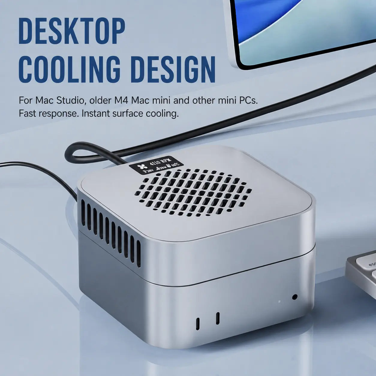 ZEERA MacFrost Pro: 30W Thermoelectric CNC Aluminum Active Cooler for Mac Mini M6, M5 Pro & M4