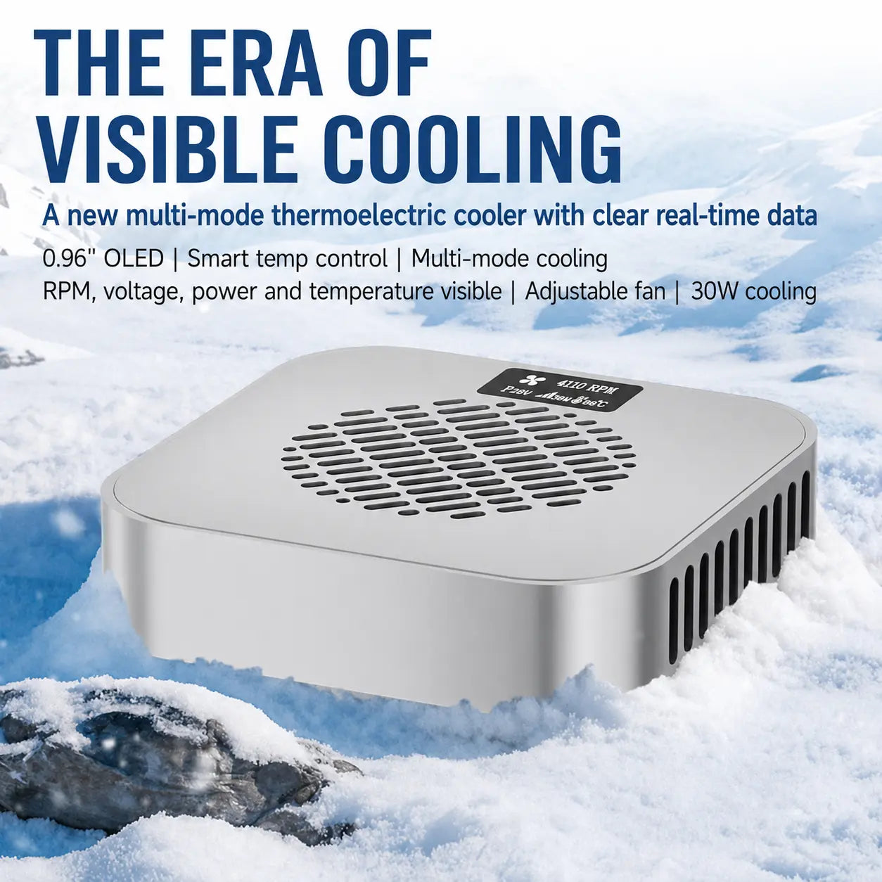 ZEERA MacFrost Pro: 30W Thermoelectric CNC Aluminum Active Cooler for Mac Mini M6, M5 Pro & M4