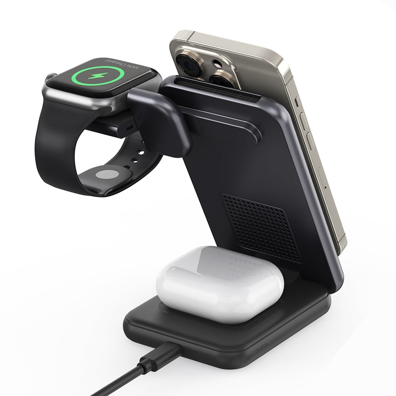 ZEERA MagTri Gen2 25W Foldable MagSafe Charger – Qi2.2 Active Cooling for iPhone 18 Pro & iPhone Ultra