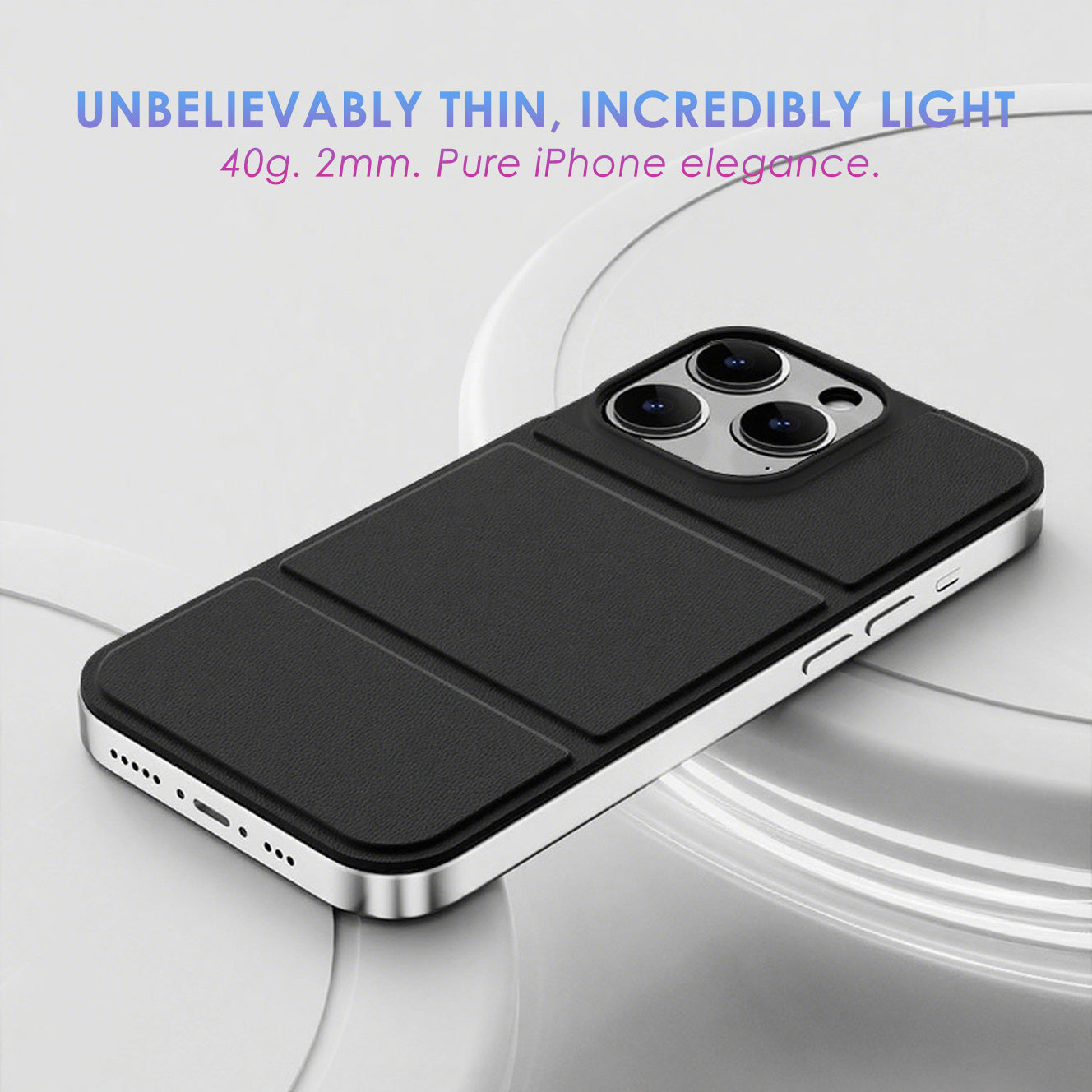 Zeera MagFold: iPhone 15/16 Pro Max MagSafe Leather Backplate