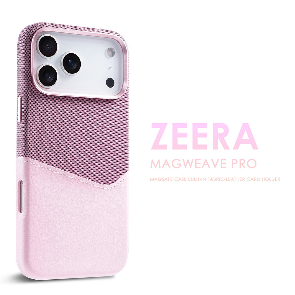 ZEERA MagWeave Pro: custodia MagSafe di alta qualità con elegante design in tessuto-pelle e porta carte integrato
